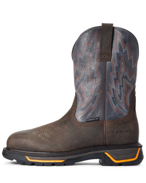 Image #2 - Ariat Men's Iron Big Rig Western Work Boots - Composite Toe, Brown, hi-res