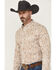 Image #2 - Cody James Men's Waylen Floral Print Long Sleeve Button-Down Stretch Western Shirt, Brown, hi-res