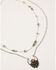 Shyanne Women's Claire Layered Beaded Necklace, Silver, hi-res