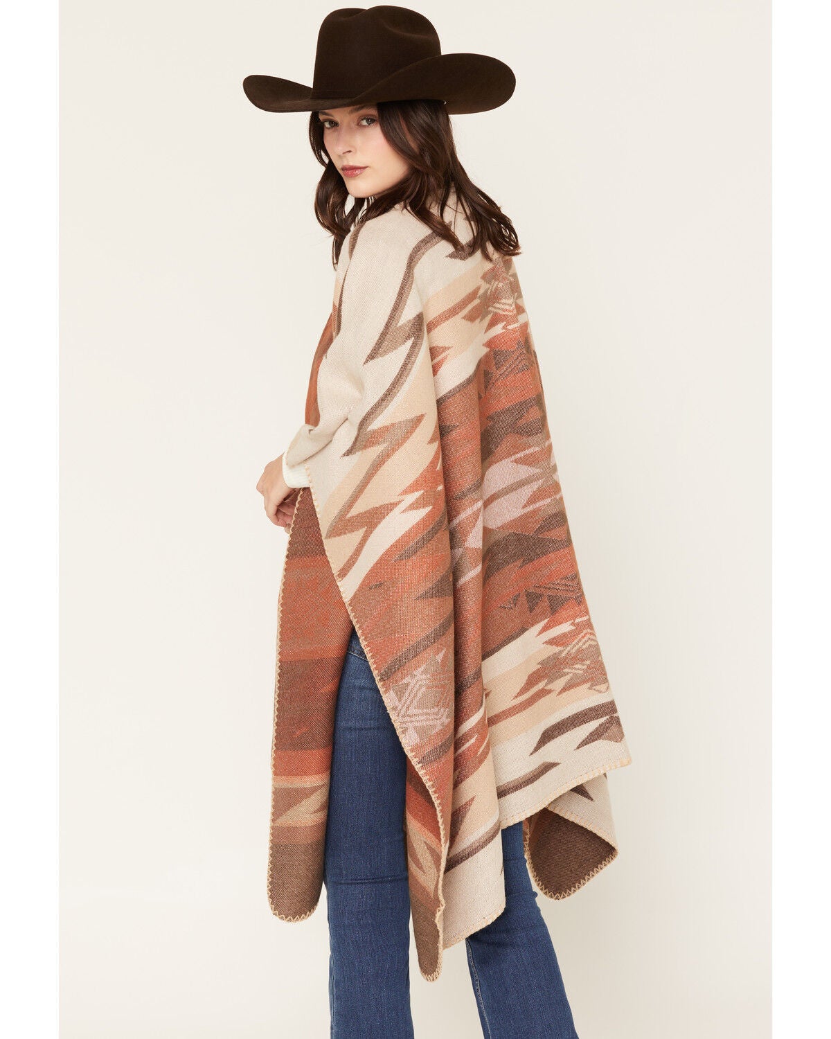 Image #4 - Shyanne Women's Westland Southwestern Print Shawl, Natural, hi-res