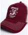 Cody James Men's Burgundy America Free Patch Mesh Ball Cap , Burgundy, hi-res