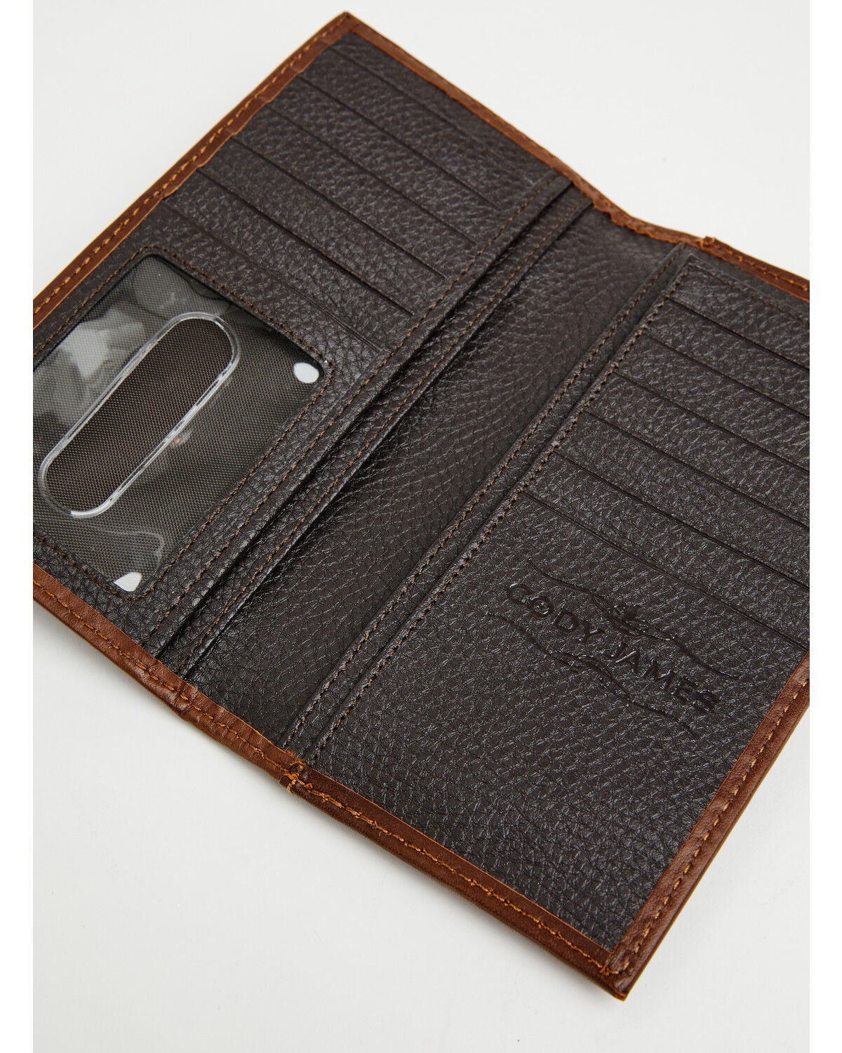 Image #2 - Cody James Men's Prescott Tooled Leather Concho Bifold Rodeo Wallet, Brown, hi-res