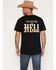 Image #1 - Cody James Men's Country as Hell Short Sleeve Graphic T-Shirt, Black, hi-res