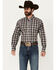 Image #1 - Ariat Men's Nathanael Plaid Print Long Sleeve Button-Down Performance Shirt, Multi, hi-res