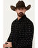 Image #2 - Hooey Men's Southwestern Print Wool Jacket, Black, hi-res