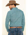 Wrangler 20X Men's Scale Print Performance Long Sleeve Western Shirt , Black/turquoise, hi-res