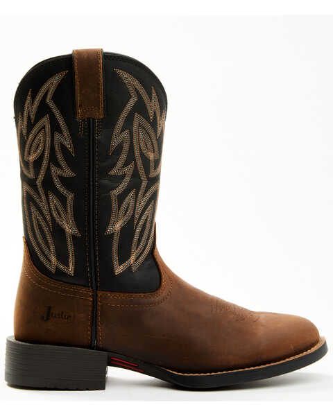 Image #2 - Justin Men's Rendon Western Boots - Round Toe, Brown, hi-res