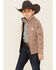 Cowboy Hardware Boys' Brown Zip Marled Jacket , Brown, hi-res
