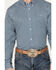 Image #3 - RANK 45® Men's Chute Gate Geo Print Long Sleeve Button-Down Western Shirt, Teal, hi-res