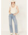 Image #1 - Levi's Premium Women's Light Wash High Rise Far and Wide Ribcage Wide Leg Jeans, Light Wash, hi-res