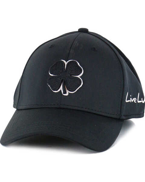 Black Clover Men's Premium Embroidered Logo Ball Cap, Black, hi-res