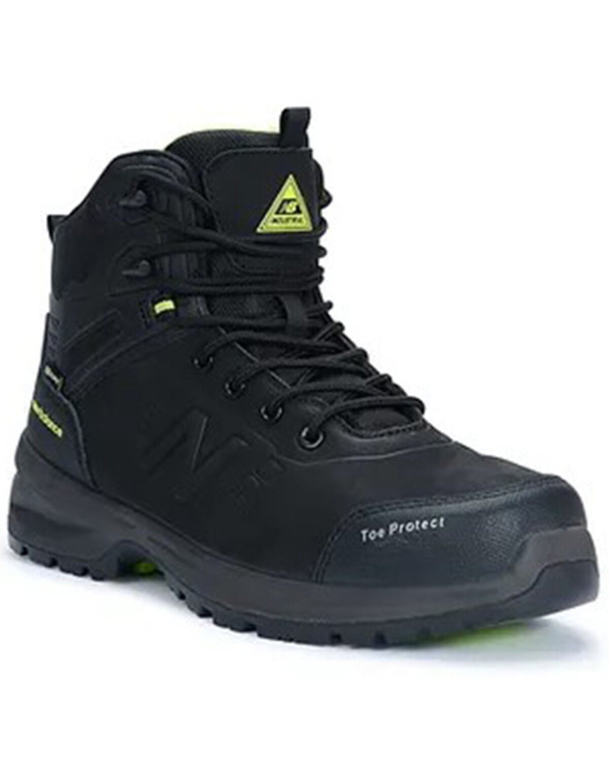 Image #1 - New Balance Men's Calibre Lace-Up Work Shoes - Composite Toe, Black, hi-res