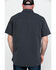 Image #2 - Hawx Men's Solid Yarn Dye Two Pocket Short Sleeve Work Shirt , Charcoal, hi-res
