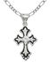 Image #2 - Montana Silversmiths Women's Silver & Black Filigree Cross Necklace, Silver, hi-res