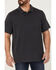 Image #3 - Brothers and Sons Men's Solid Slub Short Sleeve Polo Shirt, Charcoal, hi-res