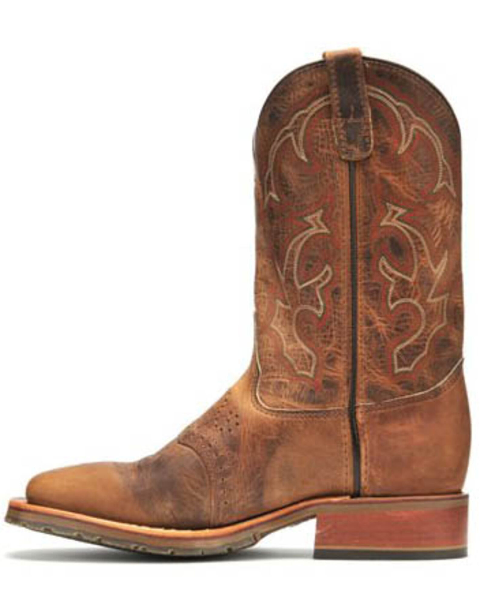Image #3 - Double H Men's I.C.E. Saddle Vamp Western Work Boots - Broad Square Toe, Tan, hi-res