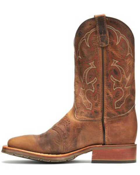 Image #3 - Double H Men's ICE Roper Western Work Boots - Broad Square Toe, Tan, hi-res