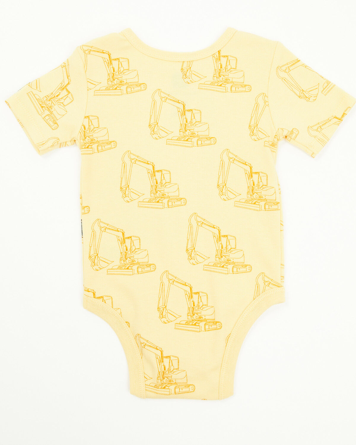Image #3 - John Deere Infant Boys' Double Duty Digger Short Sleeve Onesie, Yellow, hi-res
