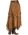 Kobler Leather Women's Nancy Leather Fringe Skirt, Brown, hi-res