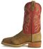 Double H ICE Saddle Vamp Work Roper Boots - Square Toe, Golden Tan, hi-res
