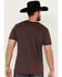 Image #4 - Cody James Men's Powered By Whiskey Short Sleeve Graphic T-Shirt, Burgundy, hi-res