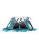 Image #1 - Myra Bag Women's Effervescence Leather & Hair-on Tooled Bag, Turquoise, hi-res