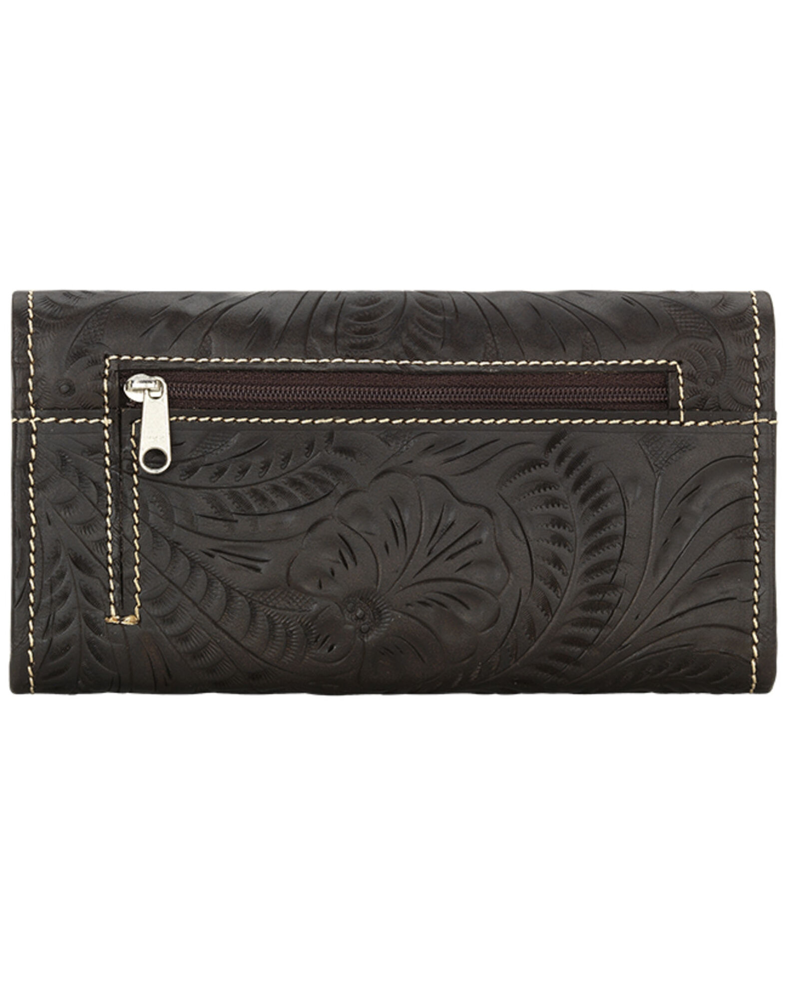 Image #2 - American West Annie's Secret Tri-Fold Wallet, Antique Brown, hi-res