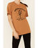 Ali Dee Women's Camel Howdywood Graphic Short Sleeve Tee , Camel, hi-res