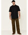 Ariat Men's Solid Black Ventek Outbound Short Sleeve Button-Down Western Shirt - Tall, Black, hi-res