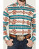 Image #3 - RANK 45® Men's Hansan Southwestern Striped Long Sleeve Button-Down Stretch Western Shirt, Multi, hi-res