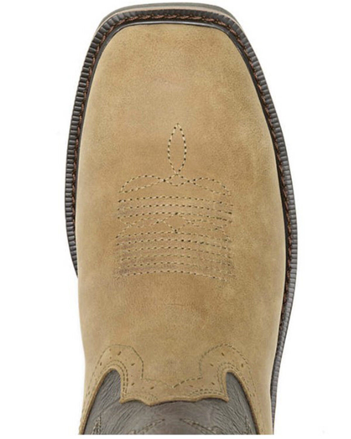 Image #4 - Wolverine X Jordan Davis Men's Rancher Fleur de Lis Waterproof Wellington Work Boots - Soft Toe, Taupe, hi-res