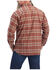 Image #2 - Ariat Men's Rebar Plaid DuraStretch Button Down Flannel Work Shirt , Burgundy, hi-res