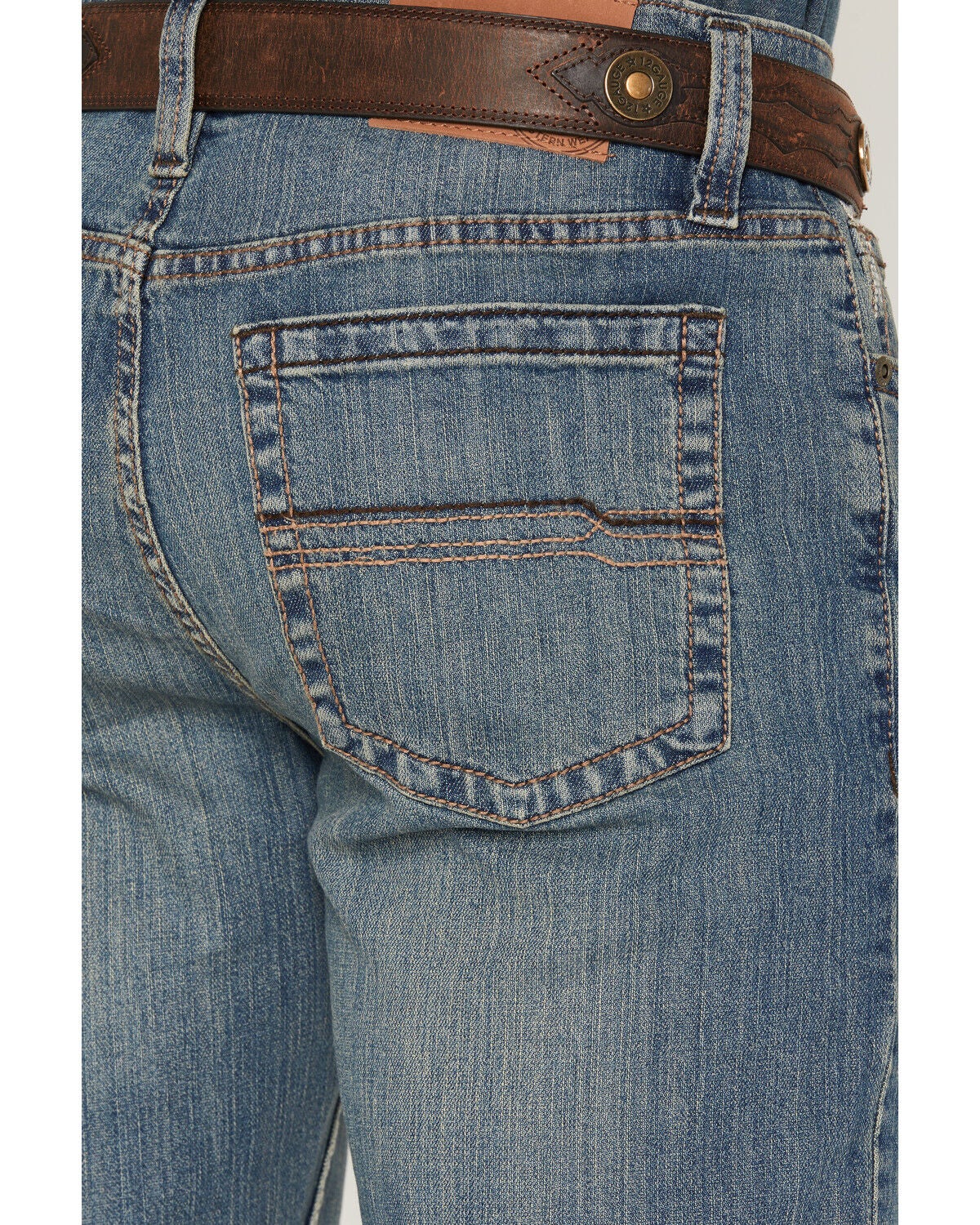 Image #4 - Cody James Men's Bozeman Wash Wyatt Slim Bootcut Stretch Denim Jeans, Indigo, hi-res