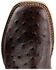 Image #6 - Dan Post Men's Alamosa Hand Ostrich Quill Western Boots - Broad Square Toe, Brown, hi-res