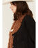 Image #2 - Idyllwind Women's Briggs Faux Suede Sherpa Blazer, Black, hi-res