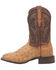 Image #3 - Dan Post Men's Alamosa Full Quill Ostrich Western Performance Boots - Broad Square Toe, Sand, hi-res