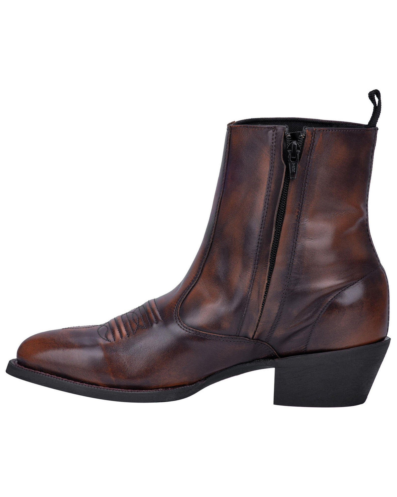 Side zipper western boots cheap