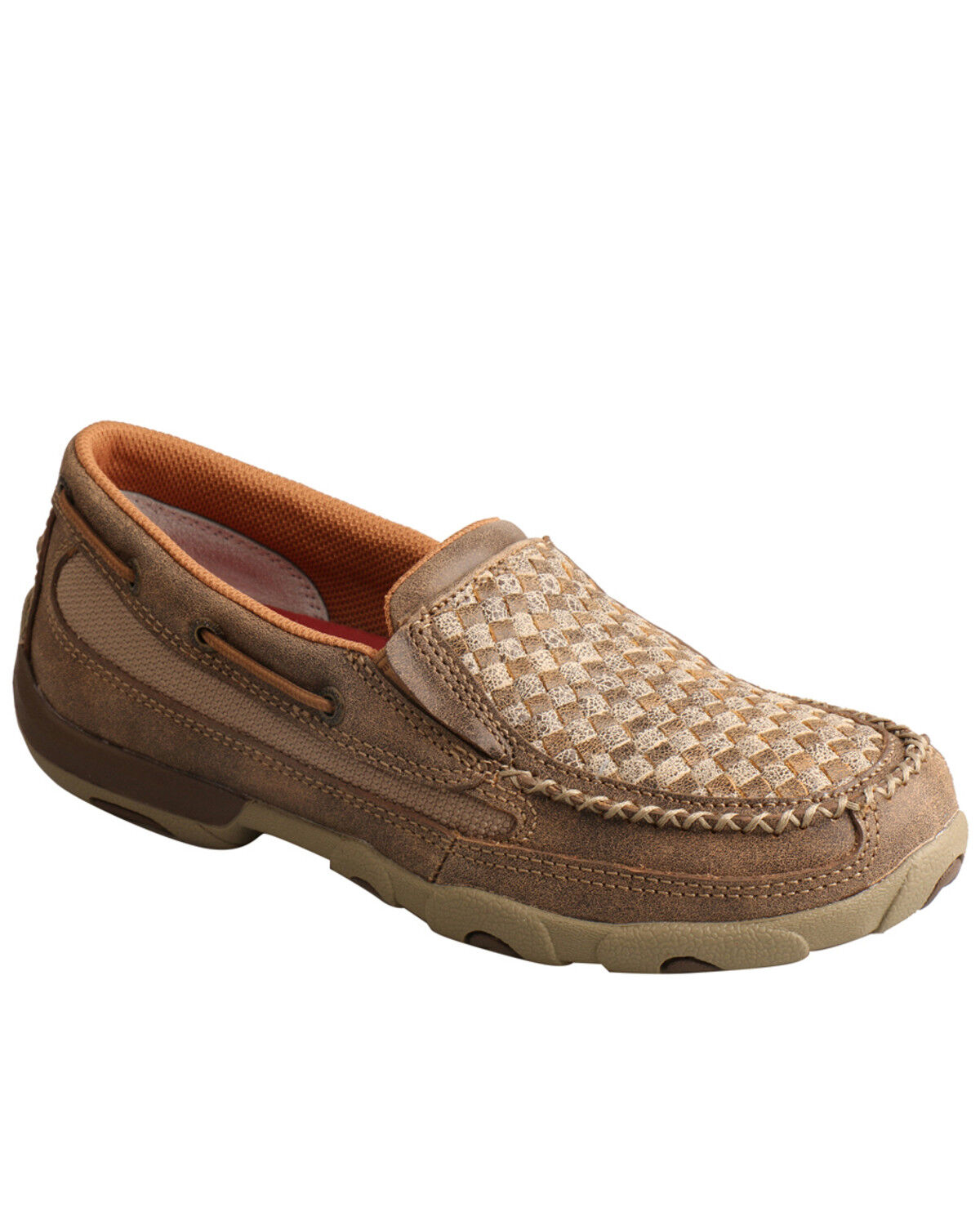 Image #1 - Twisted X Women's Slip-On Driving Mocs, Brown, hi-res