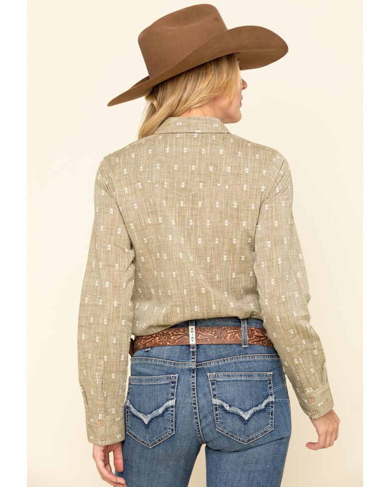 olive western shirt