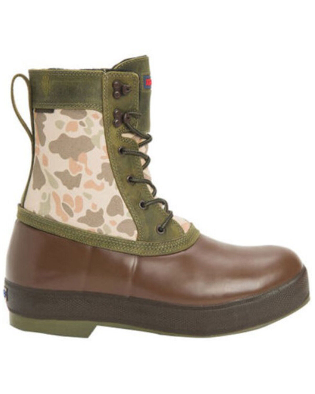 Image #2 - Xtratuf Men's 8" Insulated Legacy Lace-Up Boots - Round Toe, Green, hi-res