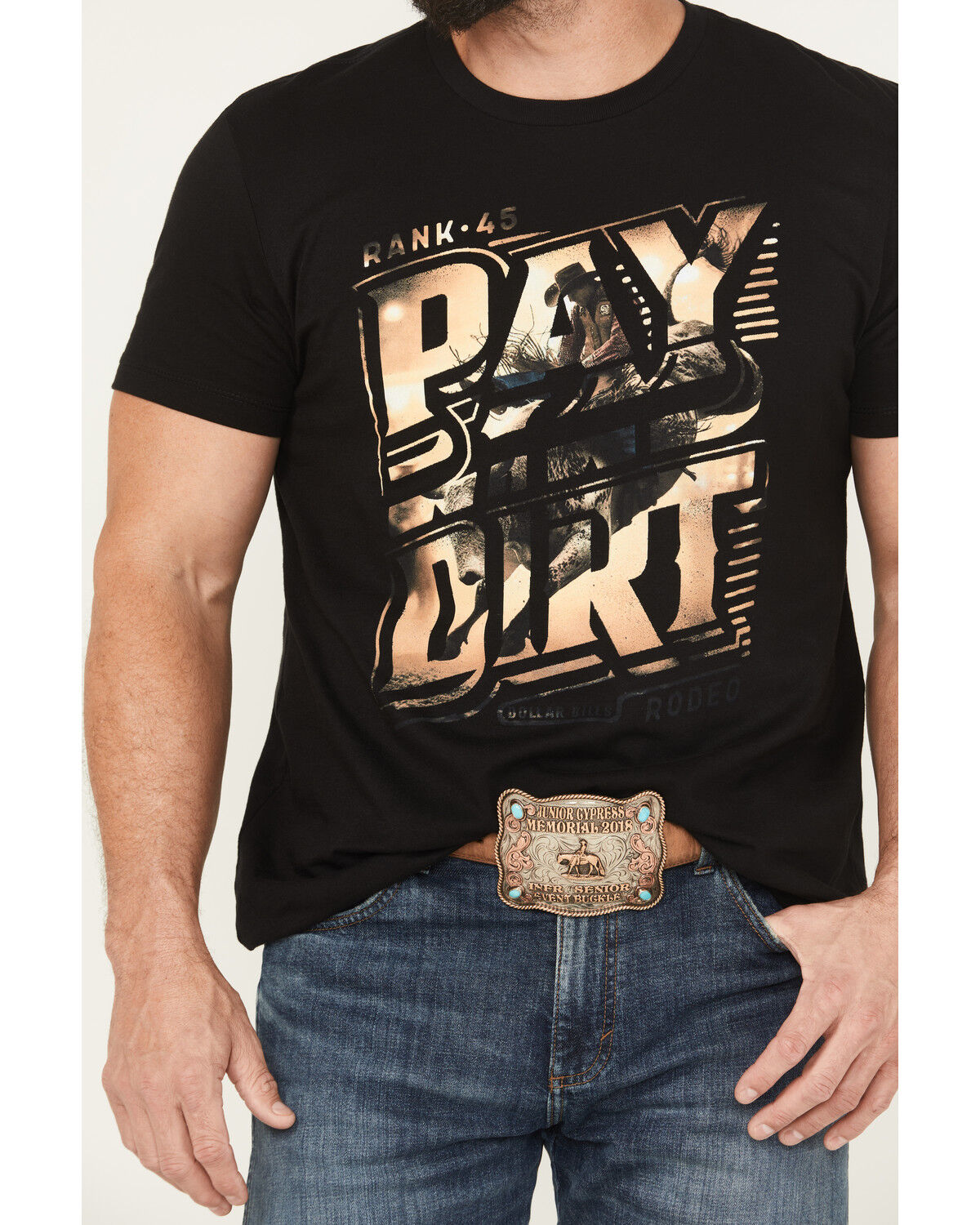 Image #3 - RANK 45® Men's Pay Dirt Short Sleeve Graphic T-Shirt, Black, hi-res