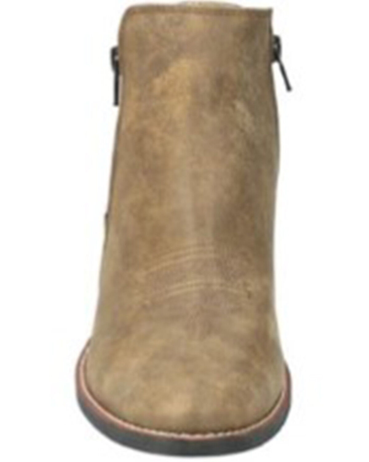 Image #4 - Smoky Mountain Women's Emily Distressed Western Booties - Round Toe, Brown, hi-res