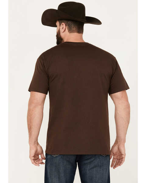 Image #4 - Moonshine Spirit Men's Turn Down Whiskey Short Sleeve Graphic T-Shirt, Dark Brown, hi-res