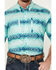 Image #3 - Ariat Men's VentTEK Classic Fit Southwestern Striped Short Sleeve Performance Shirt - Tall, Aqua, hi-res