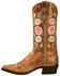 Image #3 - Macie Bean Women's Rose Garden Western Boots - Snip Toe, Honey, hi-res