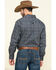 Tuf Cooper Men's Black Stretch Paisley Poplin Print Long Sleeve Western Shirt , Charcoal, hi-res