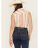 Image #4 - Ariat Women's Billie Jean Desert Stripe Sleeveless Shirt, Cream, hi-res