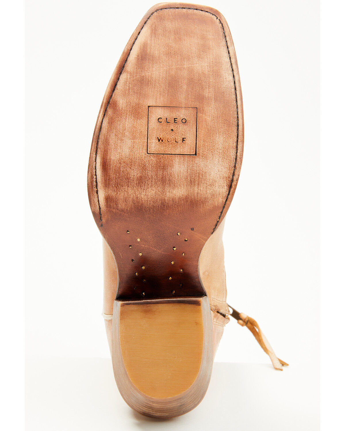 Image #7 - Cleo + Wolf Women's Fern Western Booties - Square Toe, Tan, hi-res