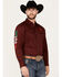 Image #1 - Rodeo Clothing Men's Mexico Bronco Long Sleeve Snap Western Shirt, , hi-res