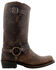 Image #2 - Liberty Black Women's Rocio Frankly Harness Boots - Round Toe, Dark Brown, hi-res